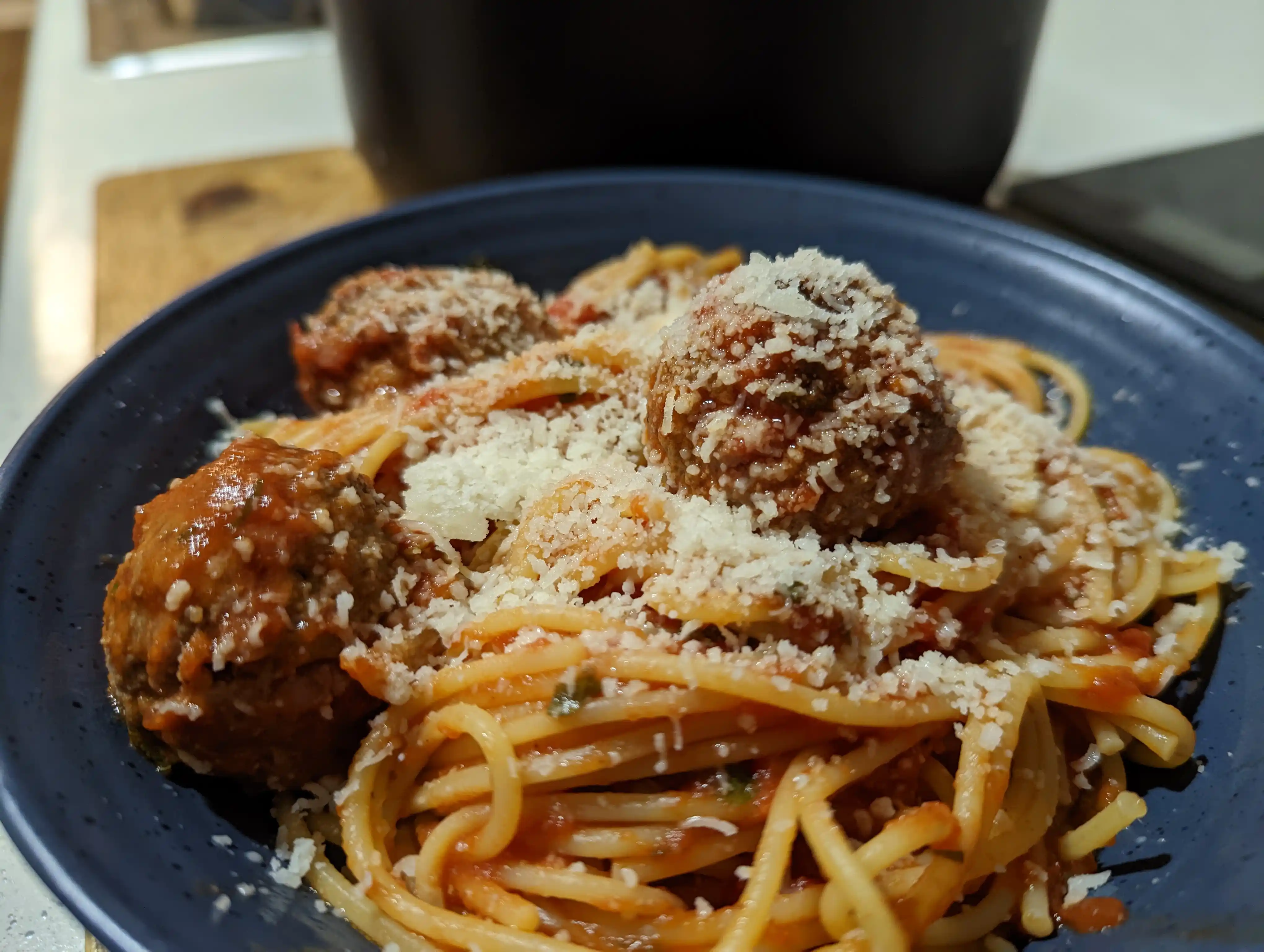 Bowl of Spaghetti and Meatballs